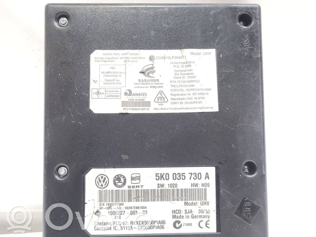 Volkswagen PASSAT B6 Bluetooth control unit module 