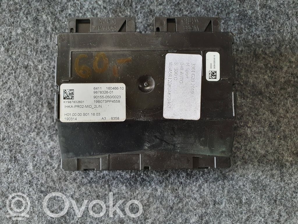 BMW 3 G20 G21 Sterowania klimatyzacji / Ogrzewania 
