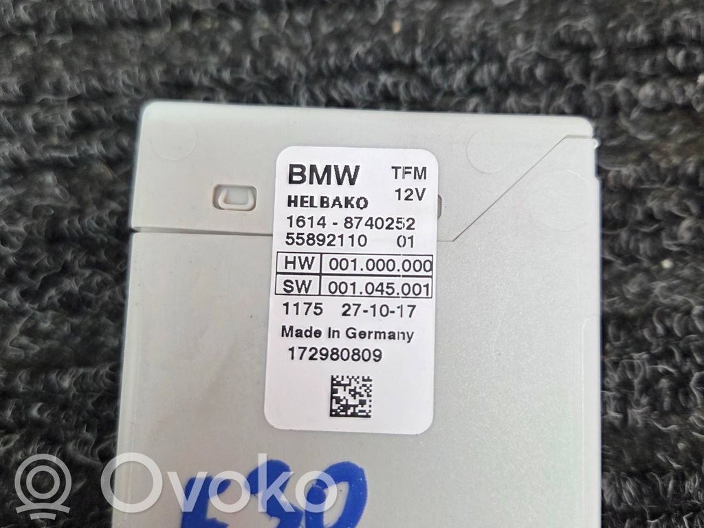 BMW 3 F30 F35 F31 Unidad de control/módulo de la bomba de inyección de combustible 