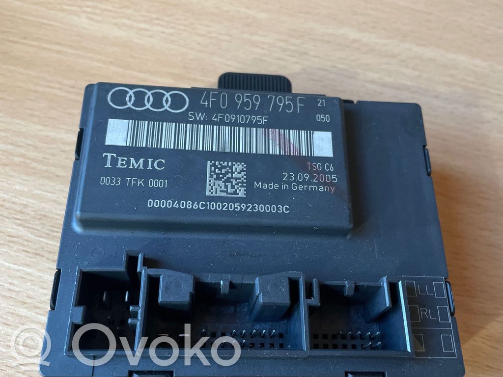 Audi A6 S6 C6 4F Door control unit/module 