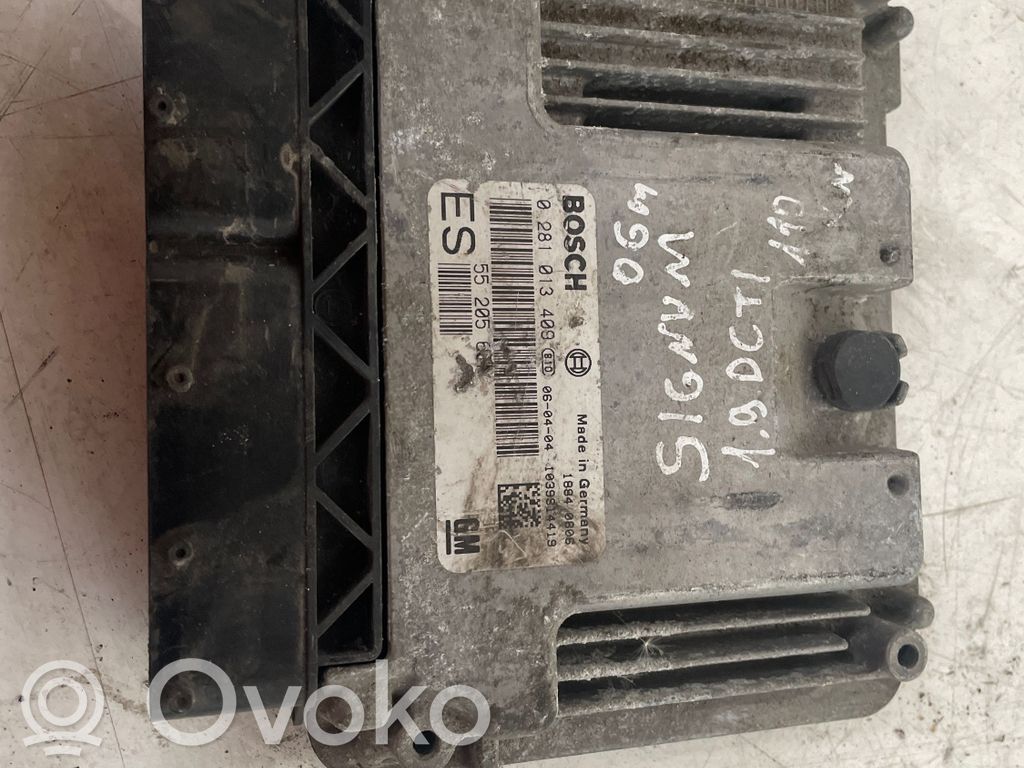 Engine control unit/module   55205601,0281013409