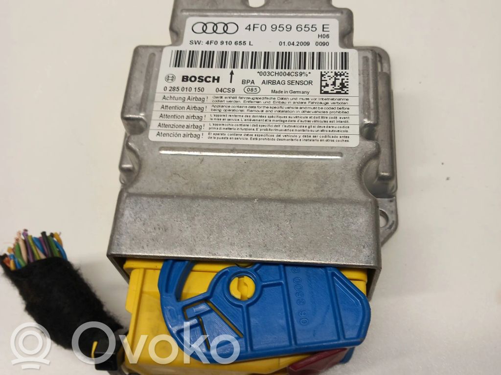 Airbag control unit/module   4F0959655E,01042009,10655,003CH004SS97