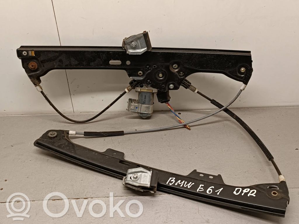 BMW 5 E60 E61 Priekinio el. lango pakėlimo mechanizmo komplektas 