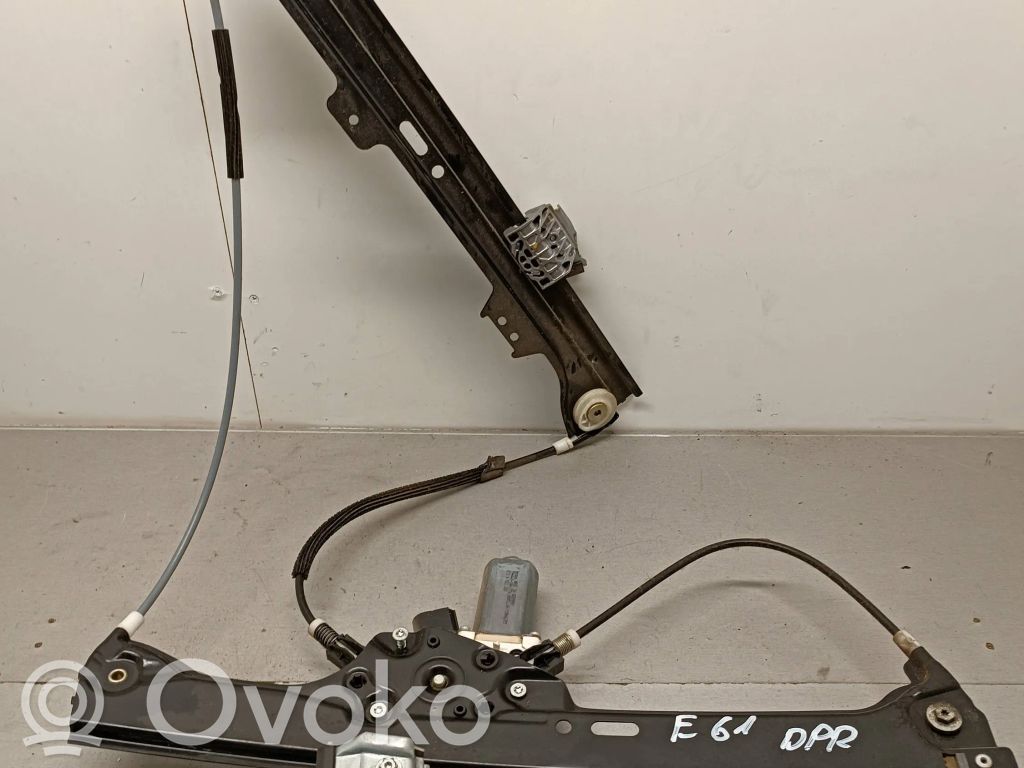 BMW 5 E60 E61 Priekinio el. lango pakėlimo mechanizmo komplektas 