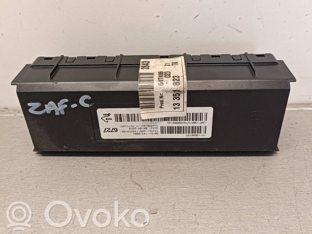 Opel Zafira C Other control units/modules 