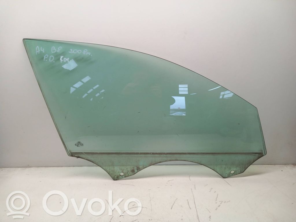 Audi A4 S4 B8 8K Front door window glass four-door 