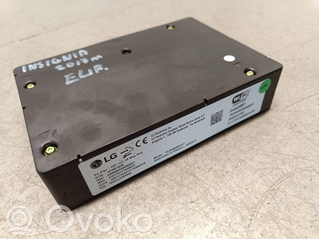 Opel Insignia B Other control units/modules 