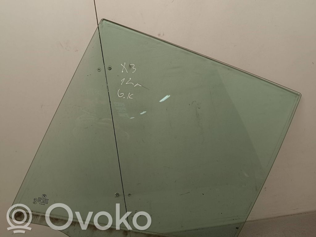 BMW X3 F25 Rear door window glass 