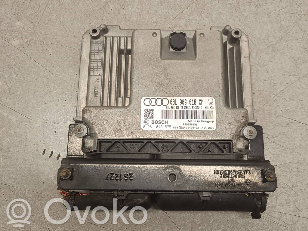 Engine control unit/module   03L906018CM,03L906018ES,0281018575