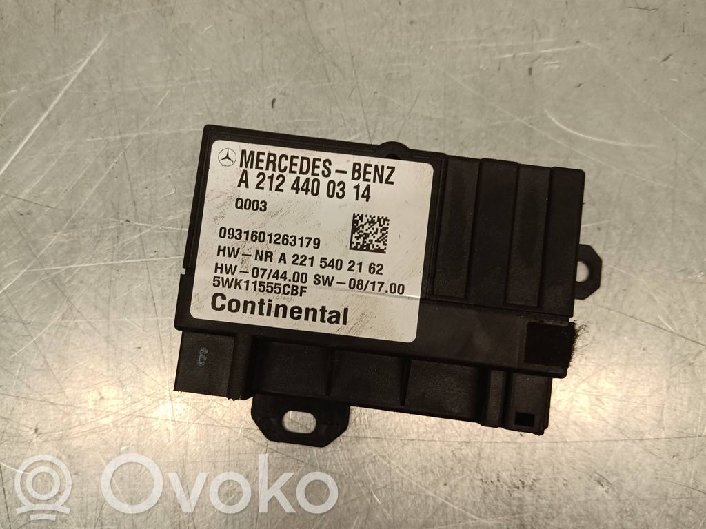 Sterownik / Moduł pompy wtryskowej   A2124400314,5WK11555CBF,0931601263179,A2215402162