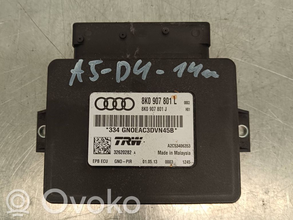Audi A5 Sportback 8TA Module de commande de frein à main 