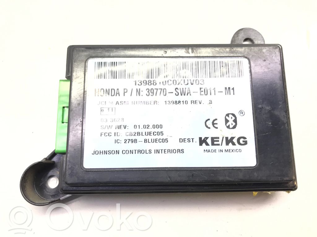 Honda CR-V Module unité de contrôle Bluetooth 