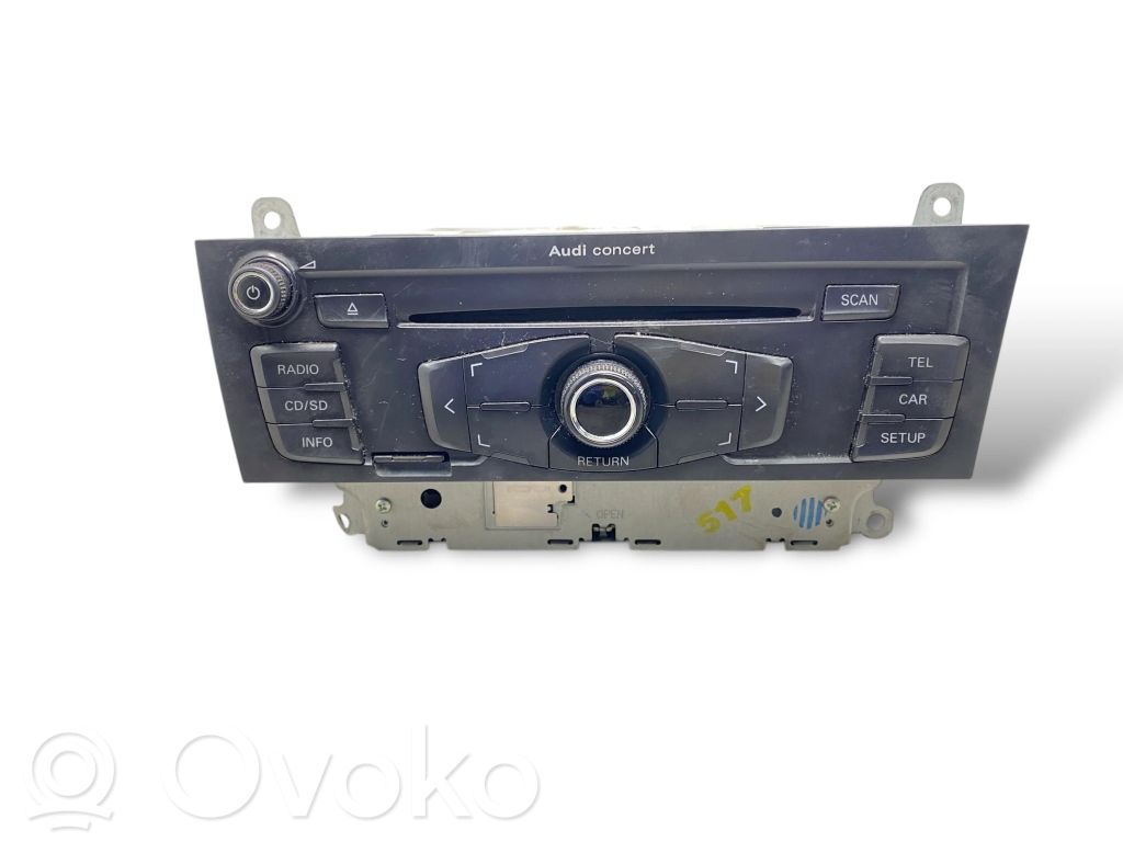 Audi A4 S4 B8 8K Unité principale radio / CD / DVD / GPS 