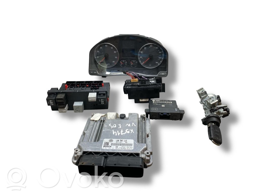 Volkswagen Eos Engine ECU kit and lock set 