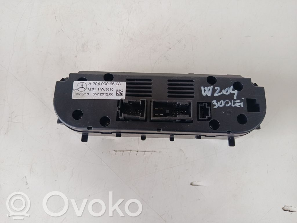 Mercedes-Benz C W204 Panel klimatyzacji 