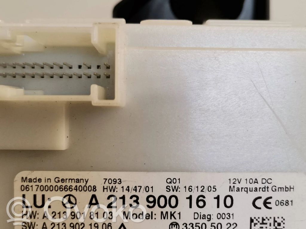 Mercedes-Benz E W213 Keyless (KESSY) go control unit/module 