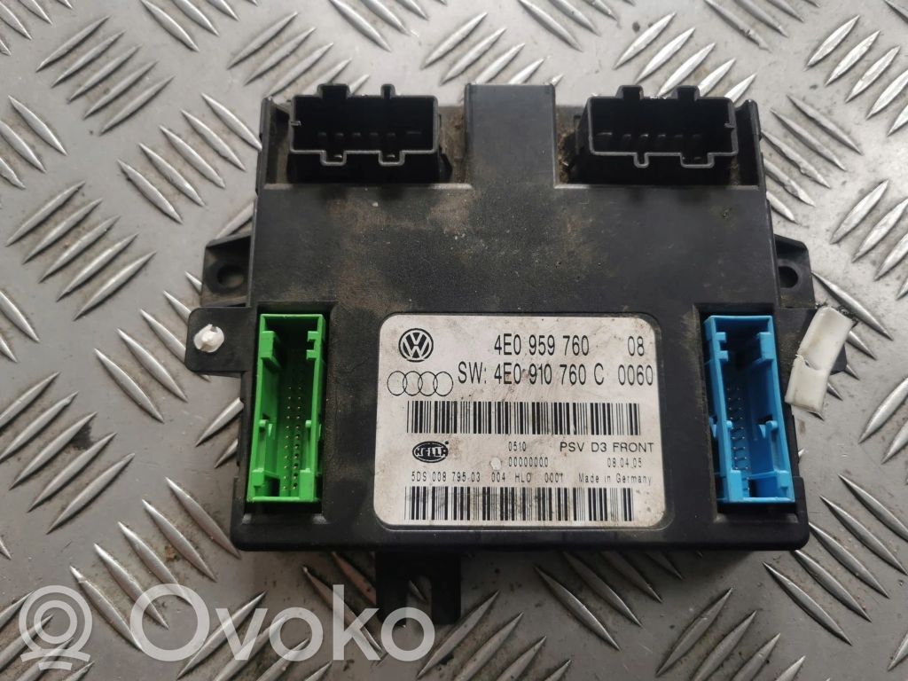 Audi A8 S8 D3 4E Seat control module 