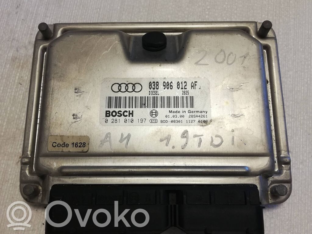 Engine control unit/module   038906012AF,28SA4261,0281010197
