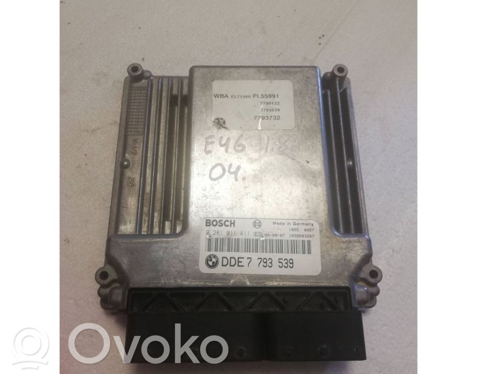 Moottorin ohjainlaite/moduuli   7793539,0281011411,1039S03267
