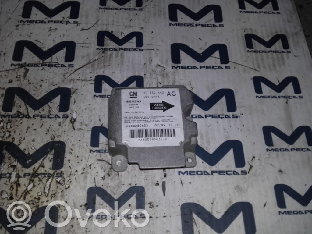 Module de contrôle airbag   90532443,5WK4189
