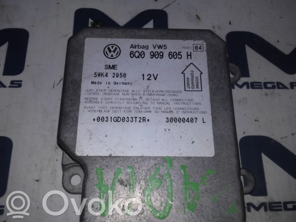 Centralina/modulo airbag   6Q0909605H,5WK42950