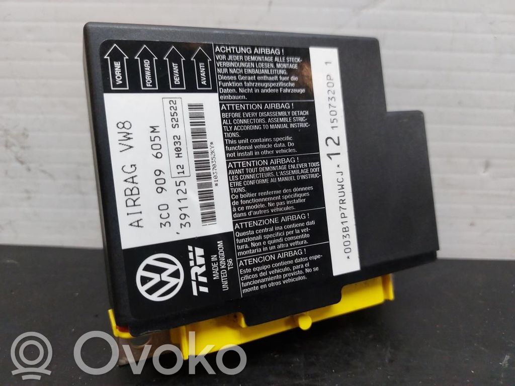 Module de contrôle airbag   3C0909605M