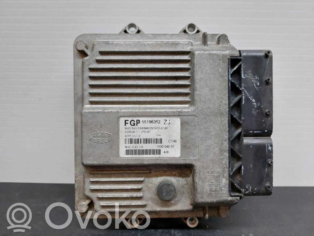 Engine control unit/module   55196352,MJD6J0CA,ZJ