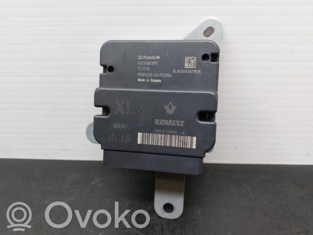 Airbag control unit/module   985101389R,A2C80613911