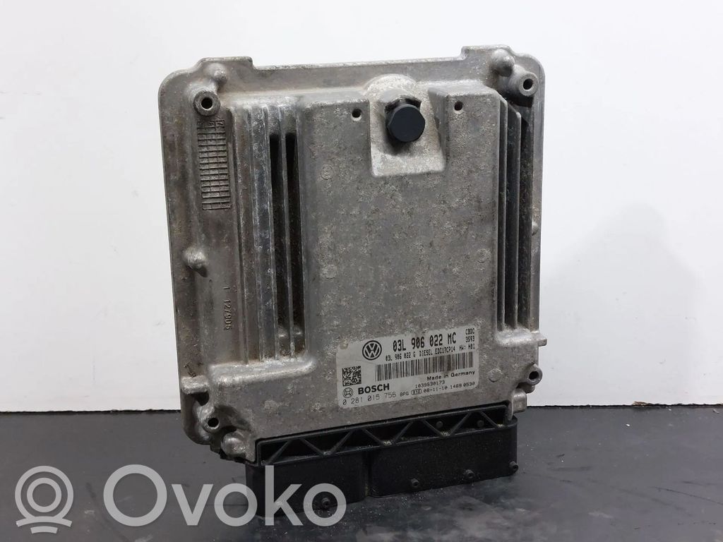 Engine control unit/module   03L906022MC,0281015756,03L906022G