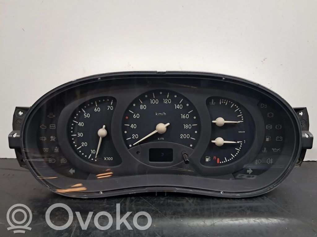 Renault Clio II Speedometer (instrument cluster) 