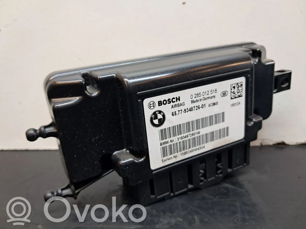 BMW 1 F20 F21 Unitate/modul de comandă airbaguri 