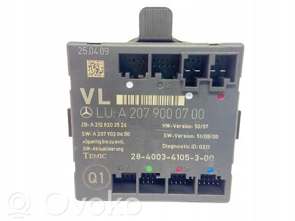 Mercedes-Benz E C207 W207 Oven ohjainlaite/moduuli 