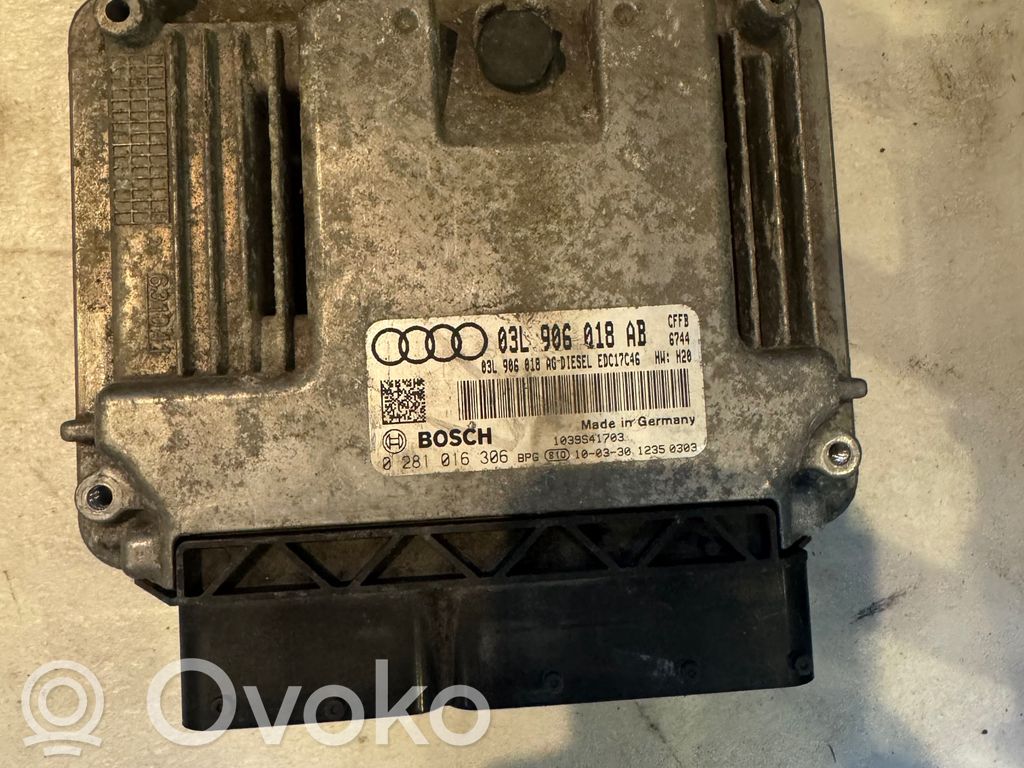 Engine control unit/module   03L906018AB,03L906018AG,0281016306