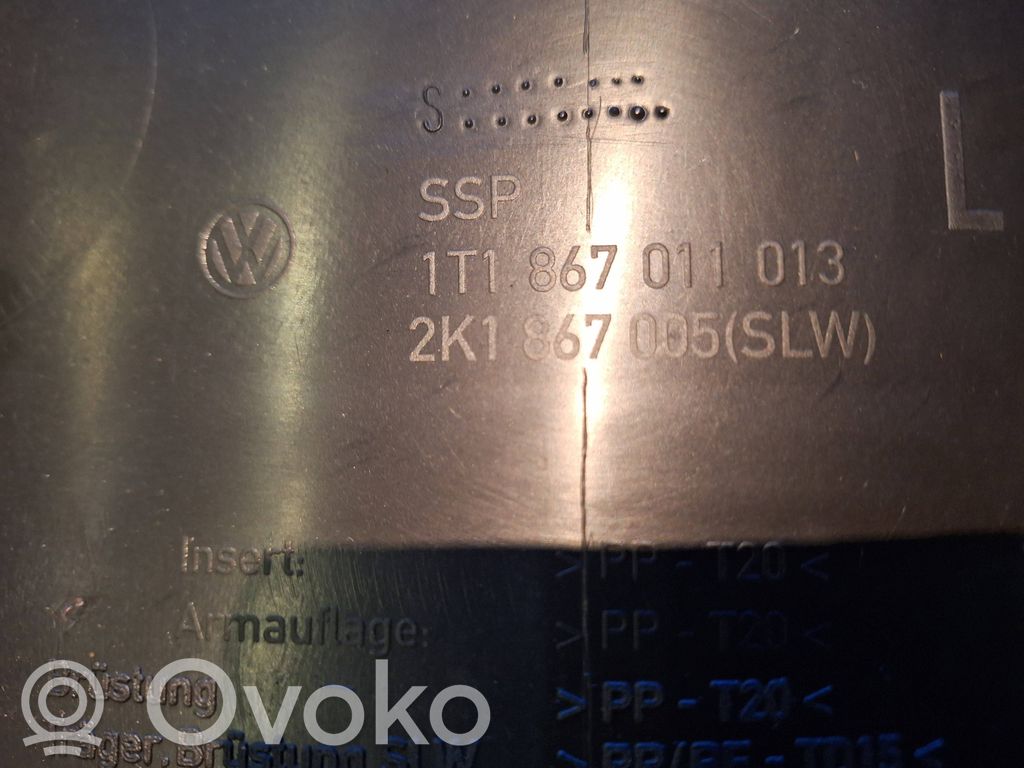Volkswagen Touran II Boczki / Poszycie drzwi przednich 