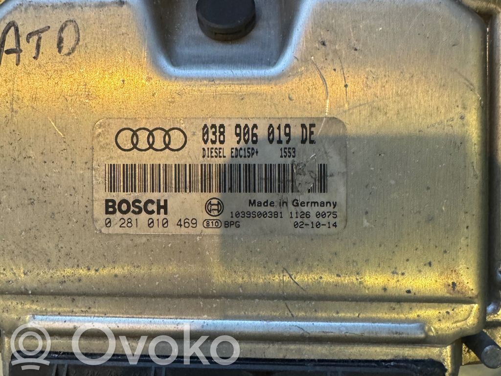 Engine control unit/module   038906019DE,0281010469,1039S00381