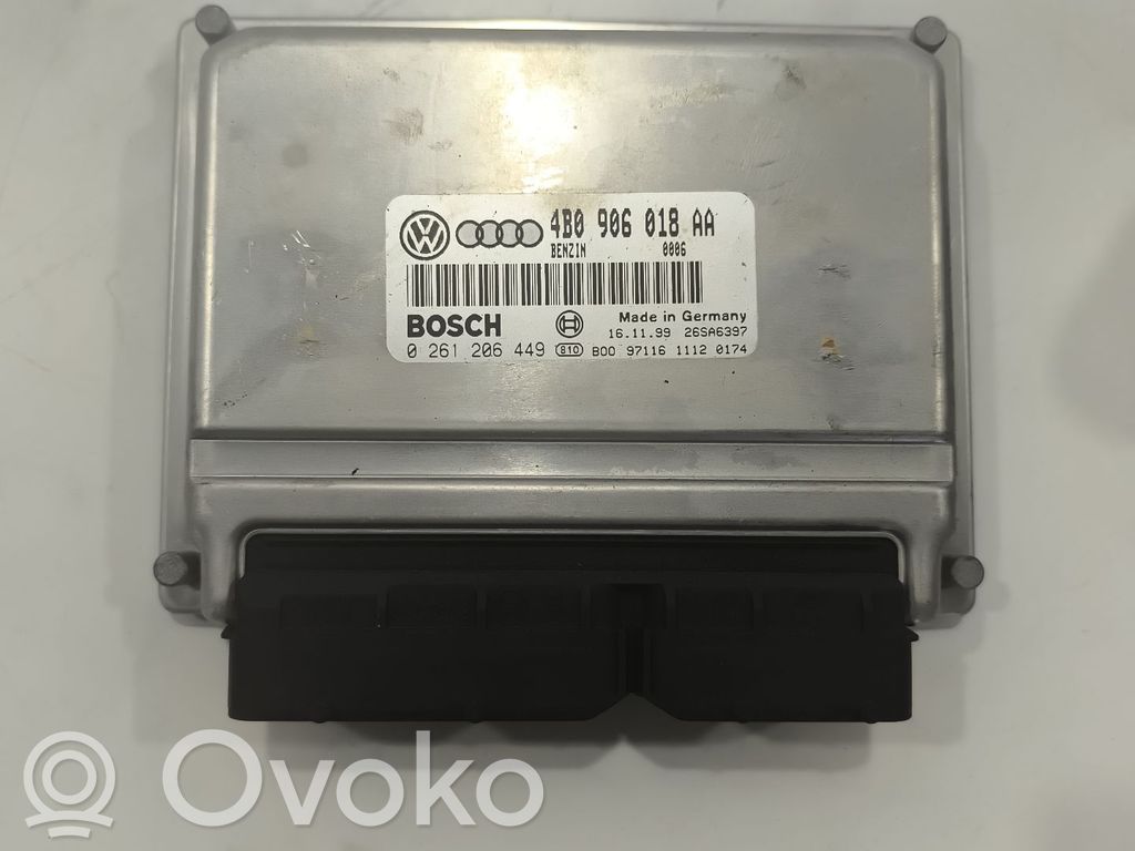 Unidad de control/módulo del motor   4B0906018AA,0261206449