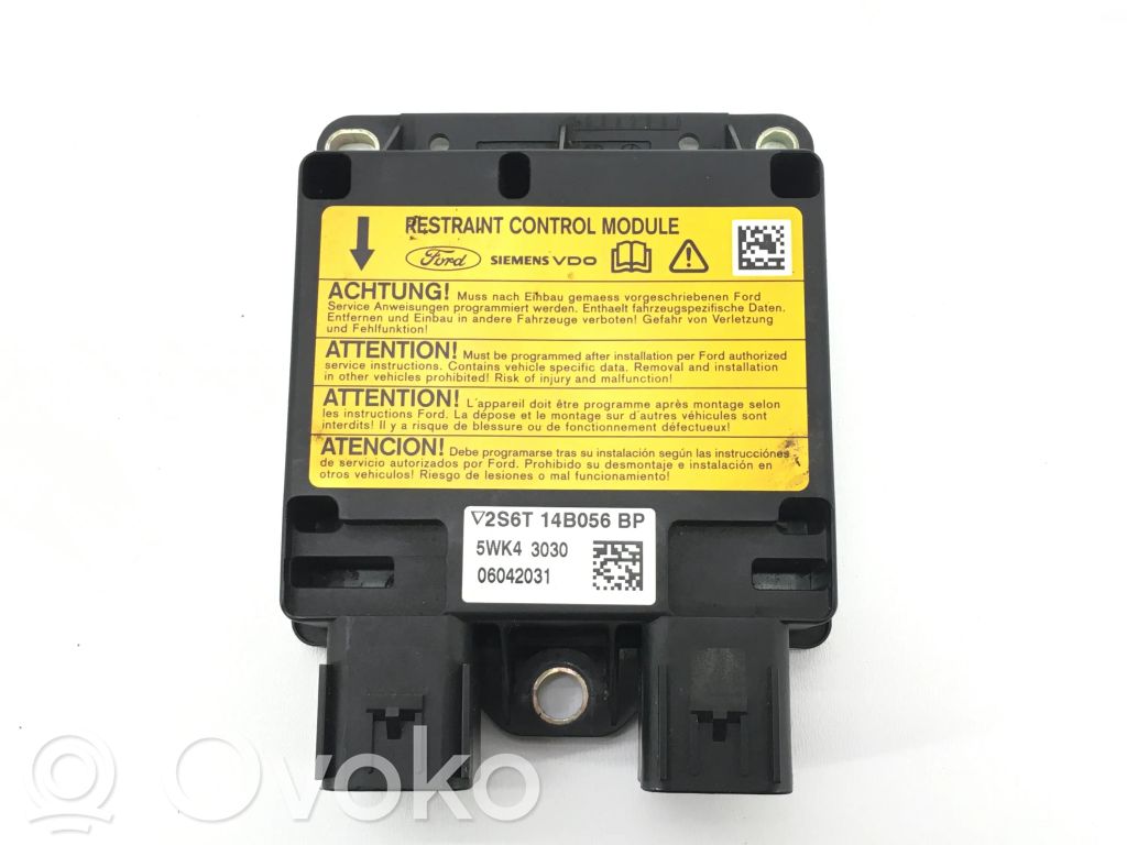 Airbag control unit/module   2S6T14B056BP,5WK43030