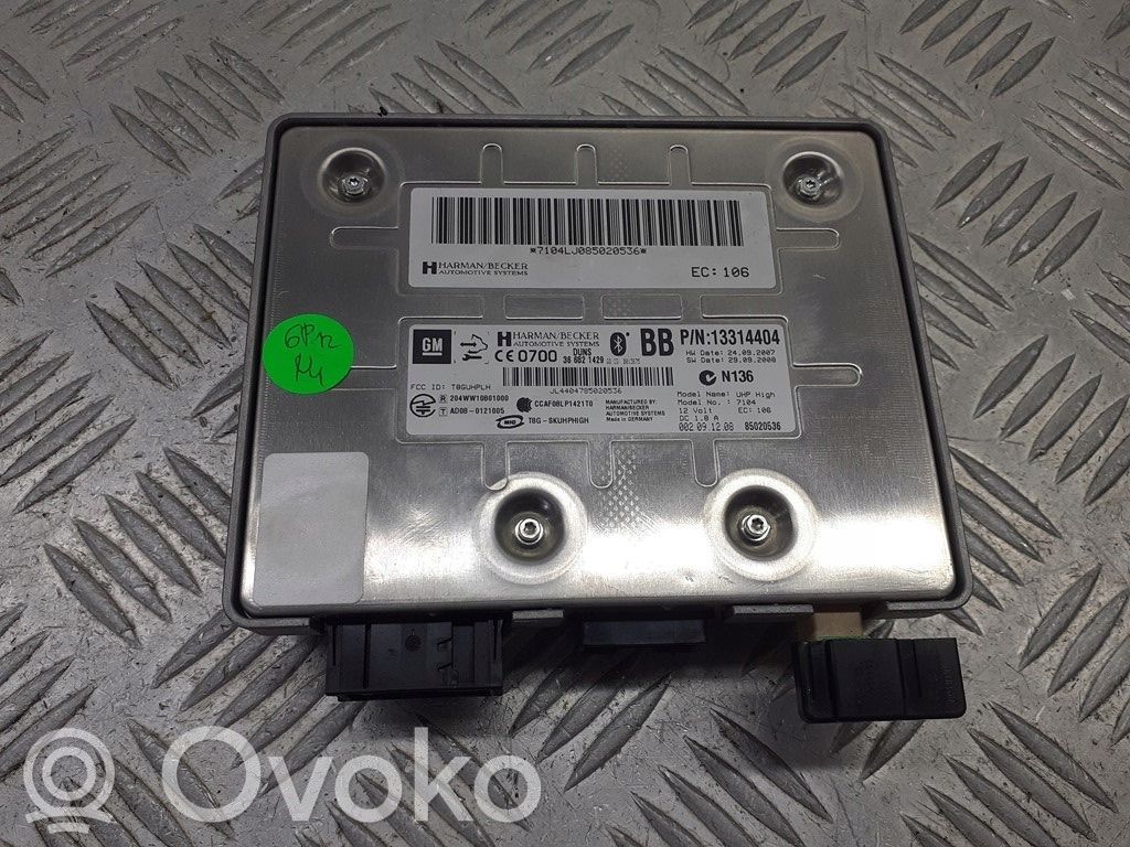 Unidad de control/módulo de bluetooth   13314404