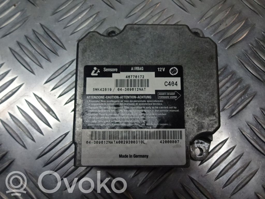 Fiat Marea Airbag control unit/module 