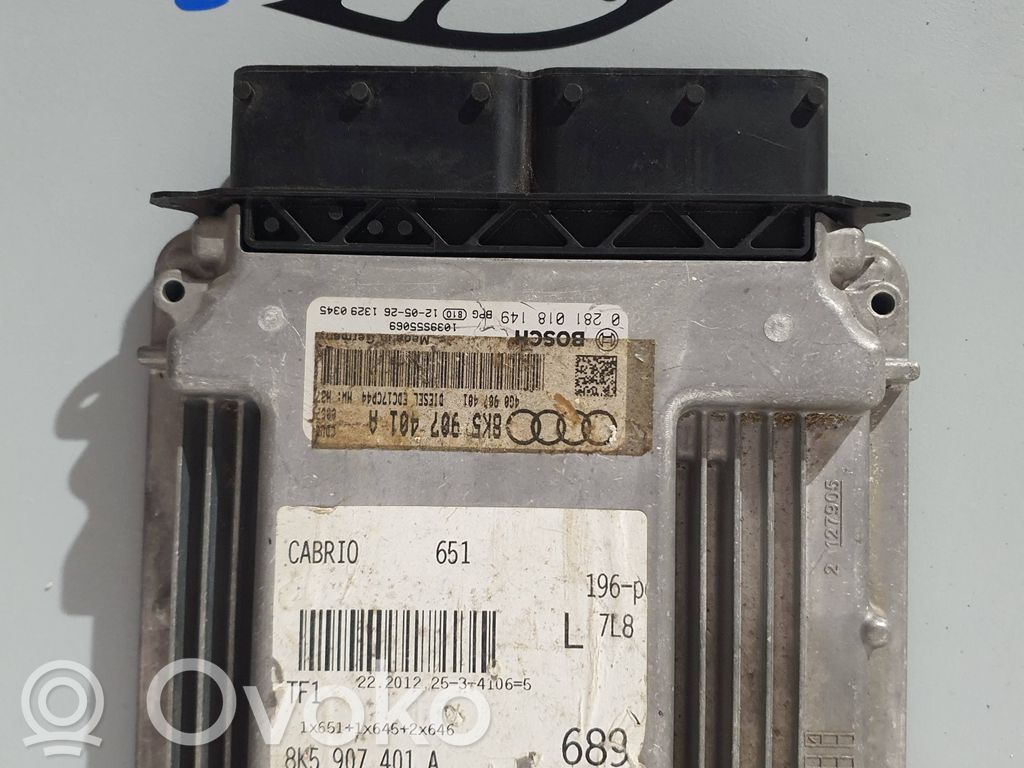 Audi A4 S4 B8 8K Unitate/modul de control motor 