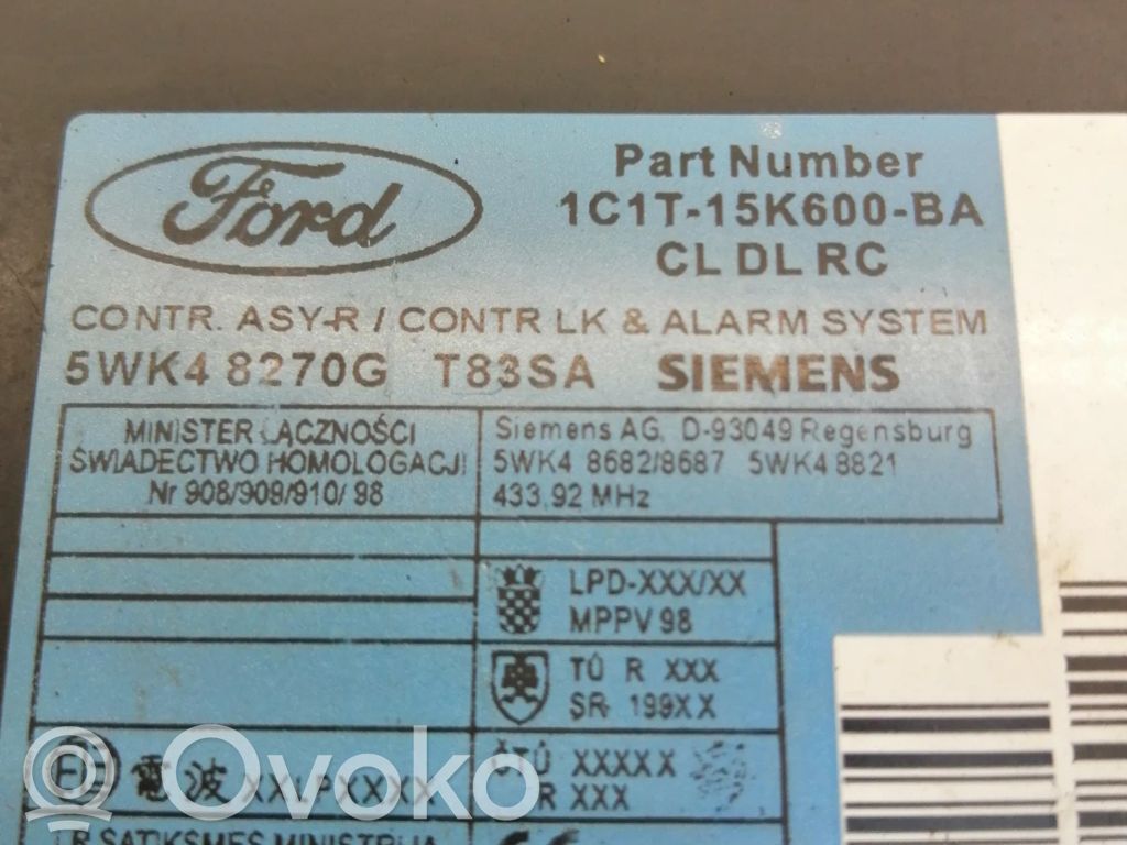 Ford Transit Centrinio užrakto valdymo blokas 