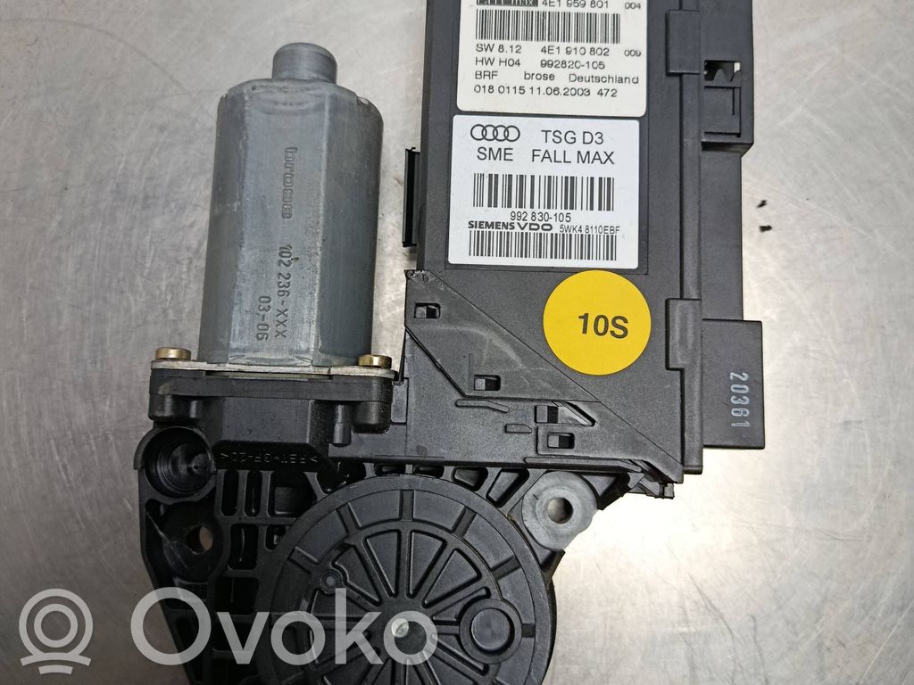 Front door window regulator motor   4E1959801,992820105,4E1910802,992830105