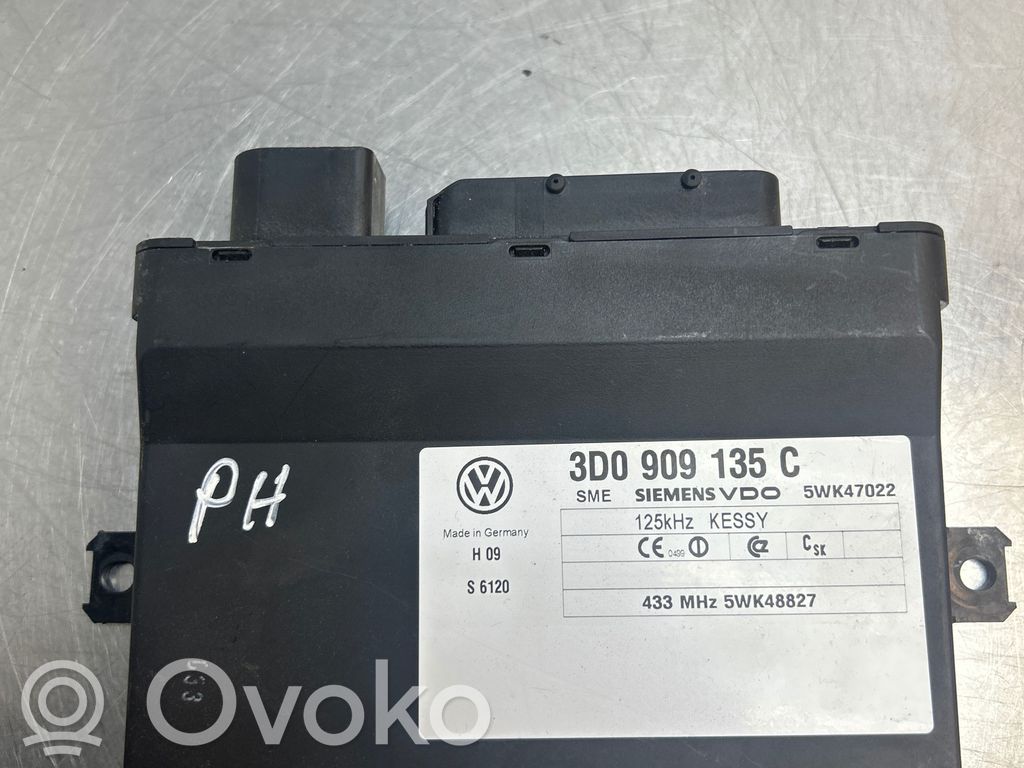 Keyless (KESSY) go control unit/module   3D0909135C,5WK48827,5WK47022