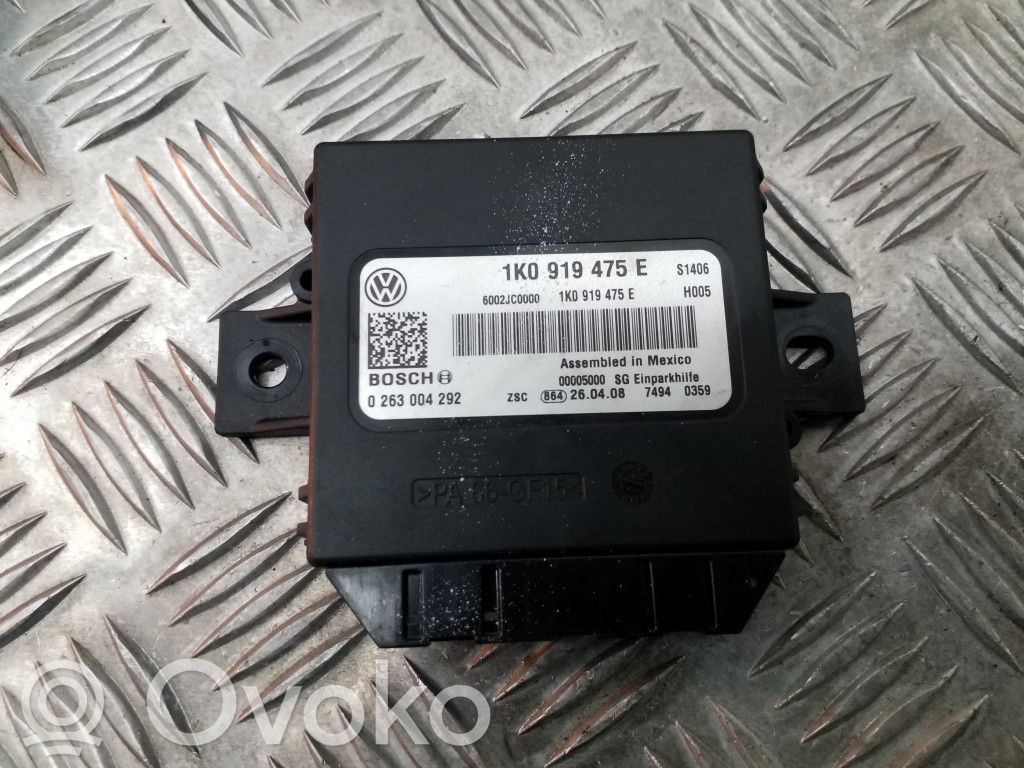 Volkswagen Golf V Unité de commande, module PDC aide au stationnement 