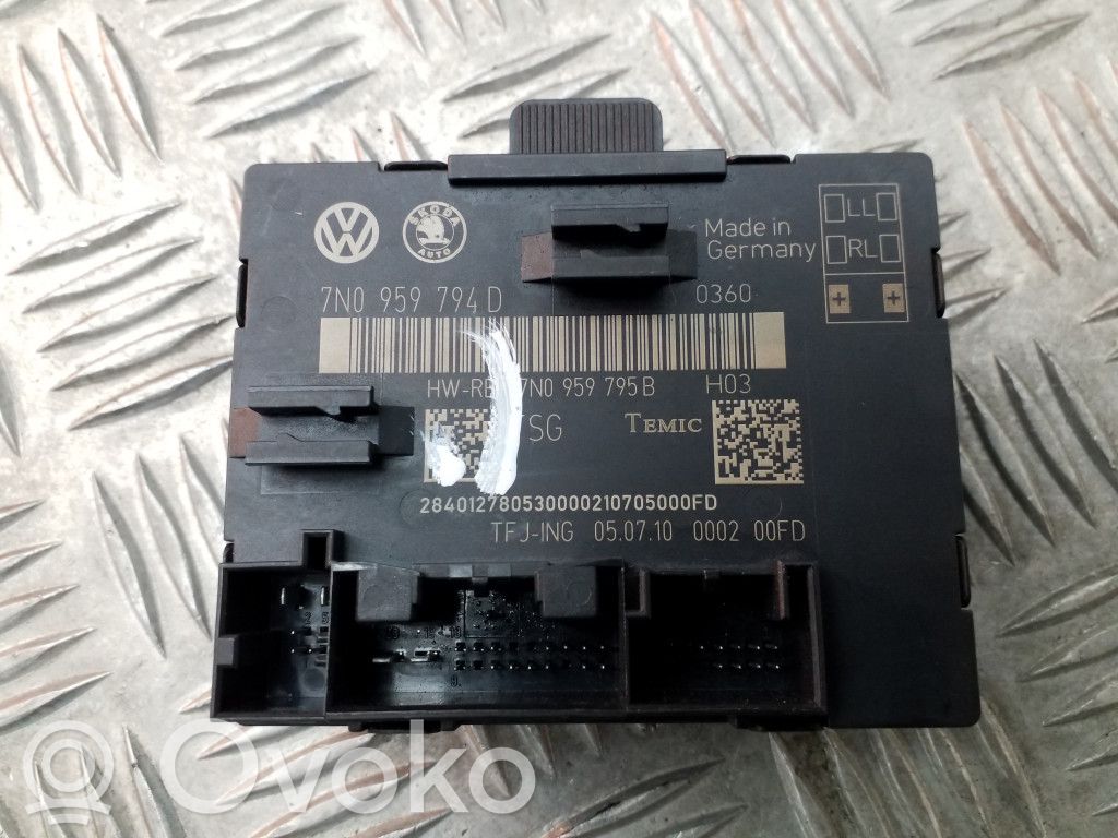 Volkswagen Sharan Door central lock control unit/module 