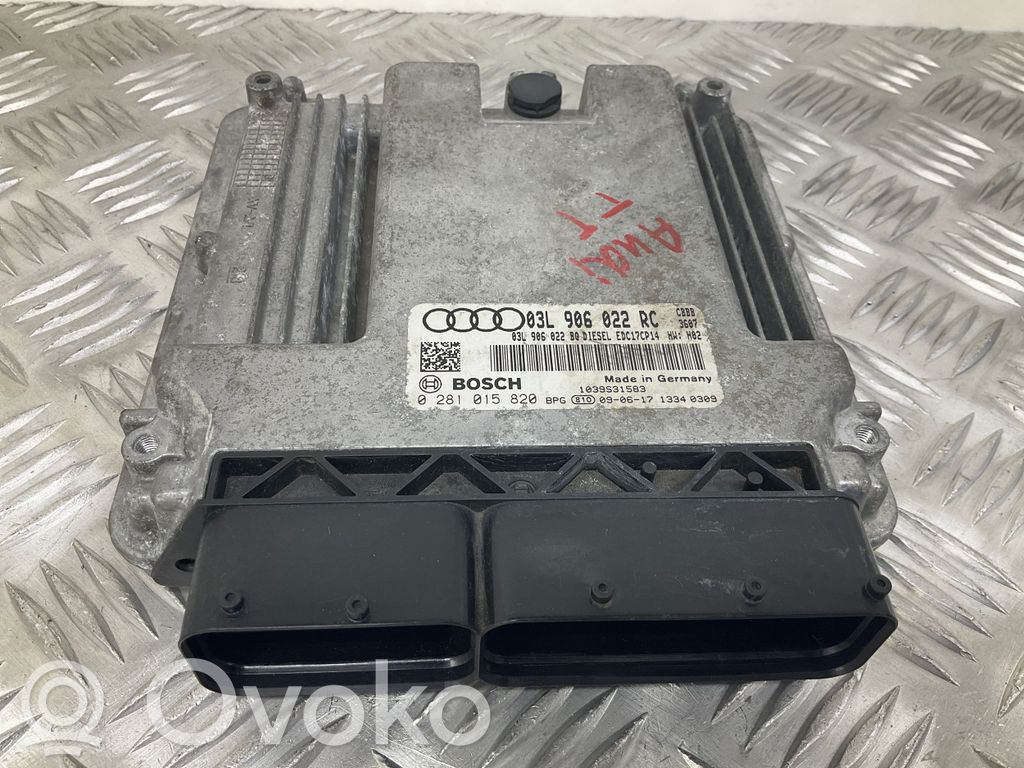 Engine control unit/module ECU   03L906022RC,03L906022BQ