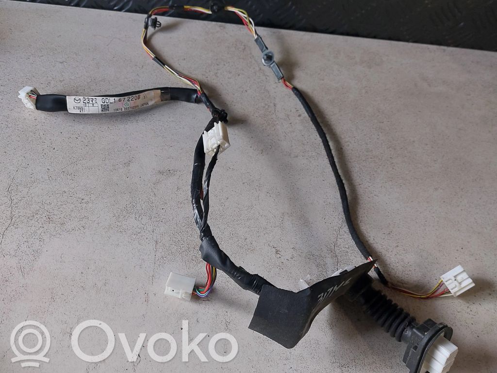 Mazda 6 Cableado de puerta trasera 