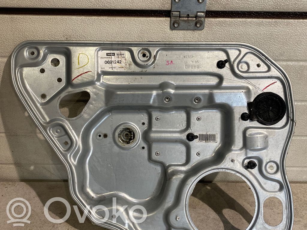 Volvo V50 Mechanizm podnoszenia szyby tylnej bez silnika 