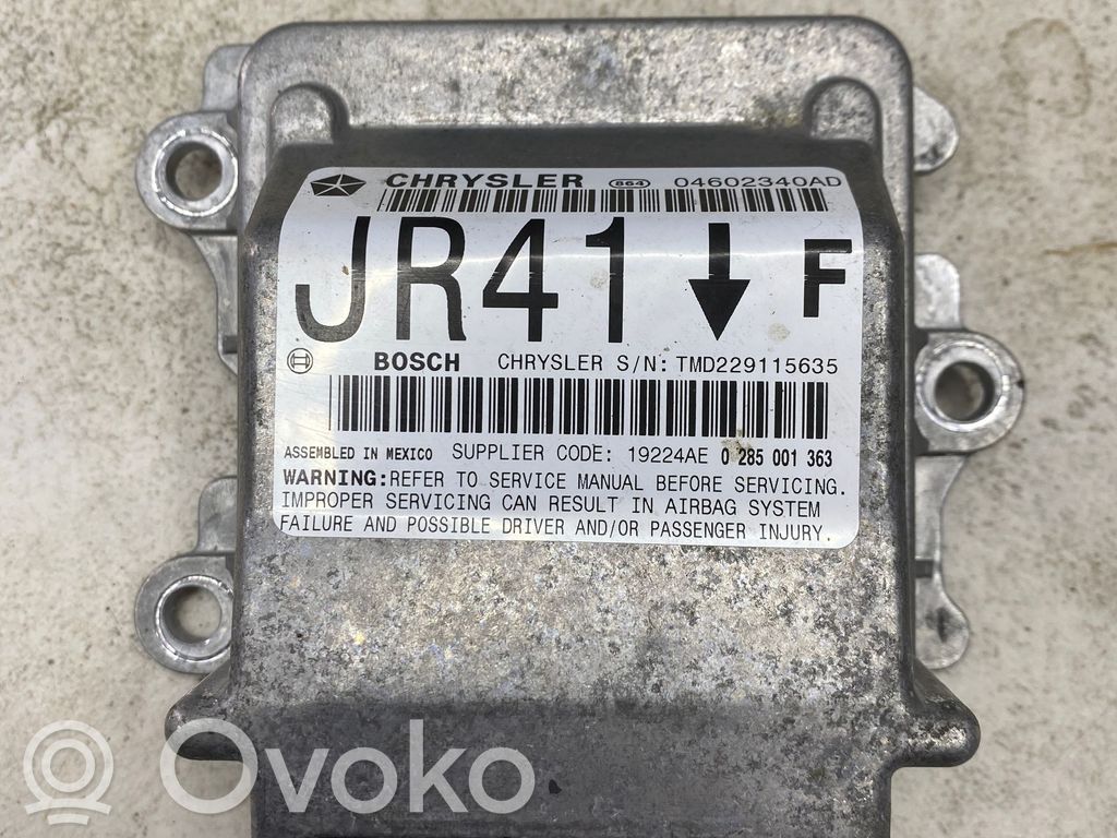 Chrysler Sebring (ST-22 - JR) Airbag control unit/module 