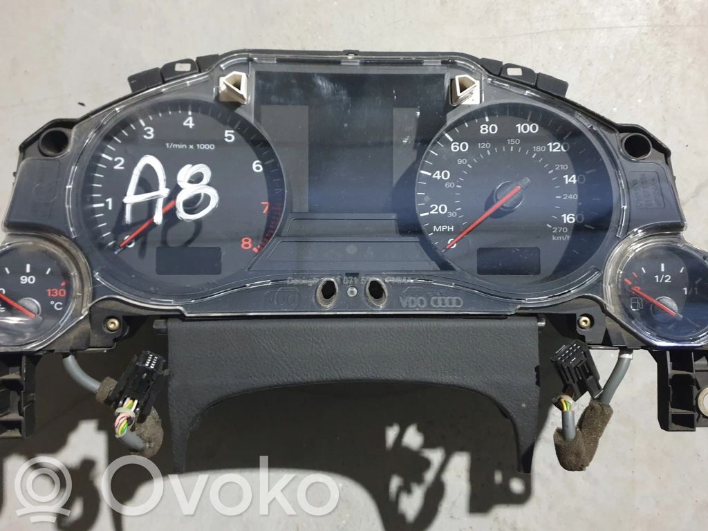 Audi A8 S8 D3 4E Speedometer (instrument cluster) 